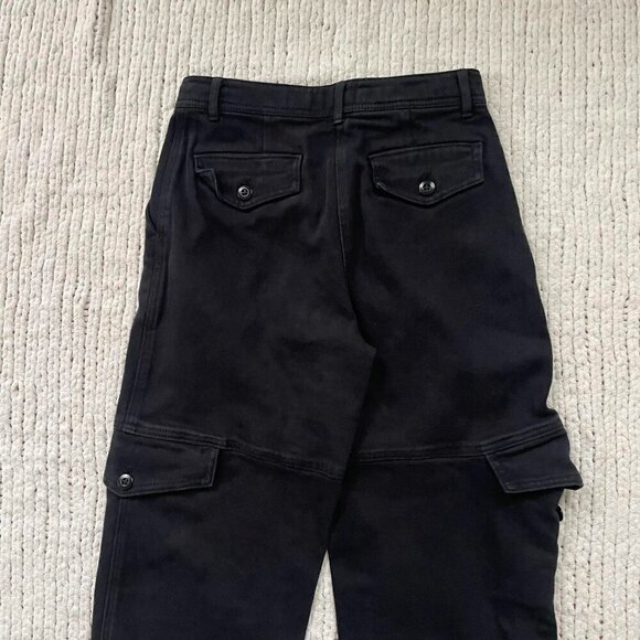 Aritzia Wilfred Maeve Black Cargo Jeans - Size 2 - Picture 2 of 7